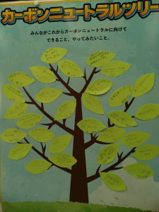 カーボンニュートラルツリー完成